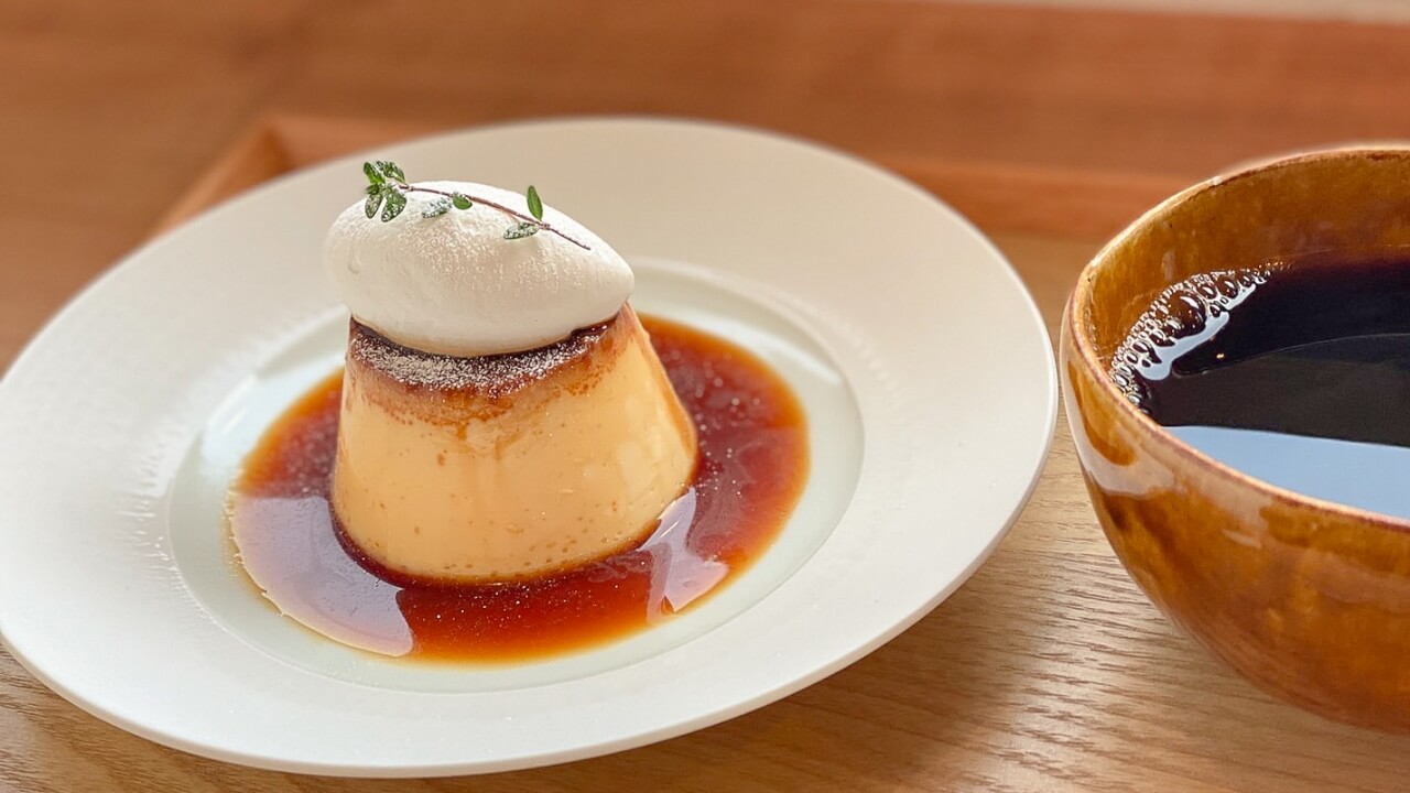 ハナカフェ（hana cafe）のプリンとhanaブレンド①